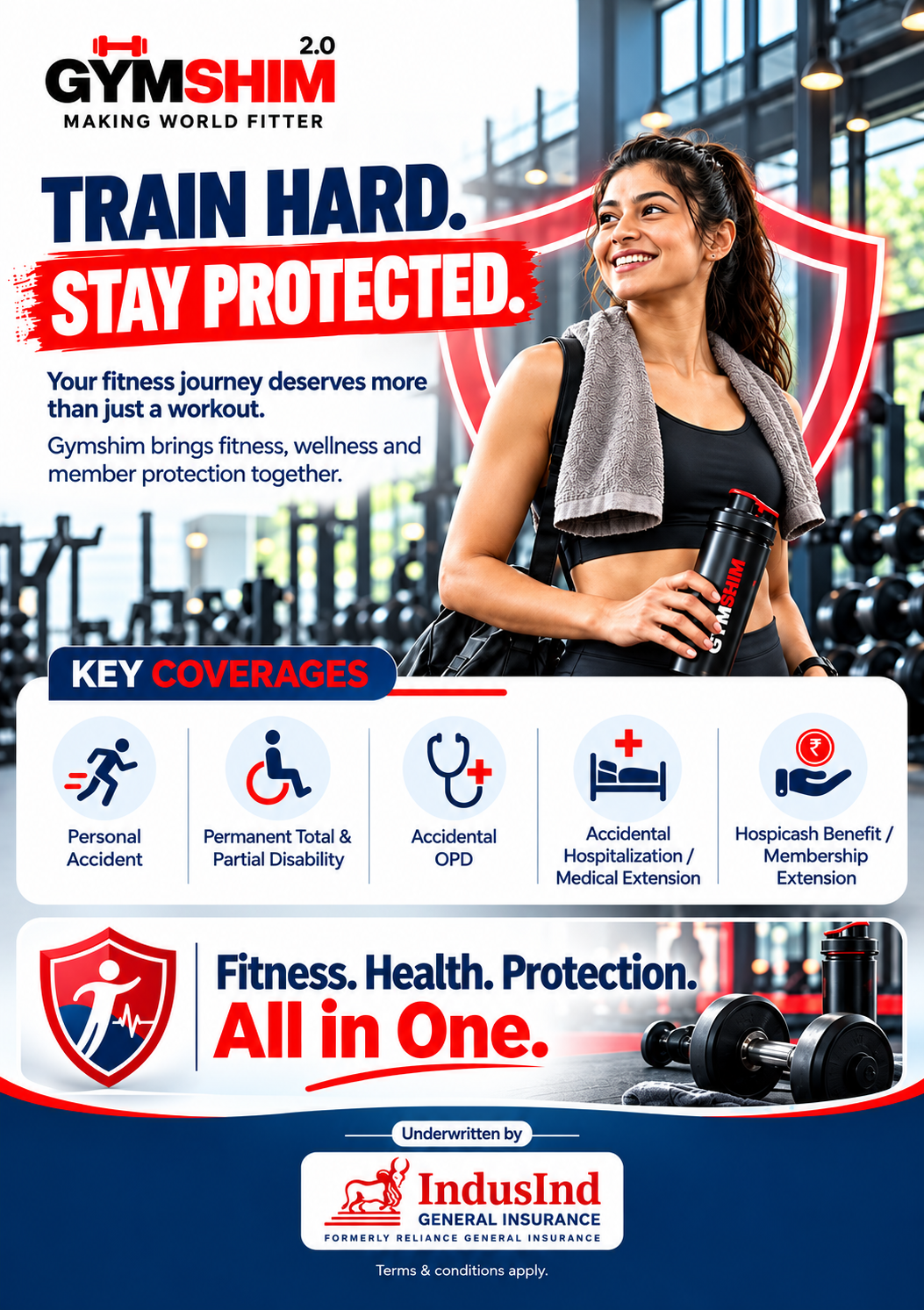 Every Gymshim member protected against any kind of injury